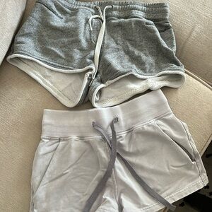2 pairs Lululemon shorts size 2